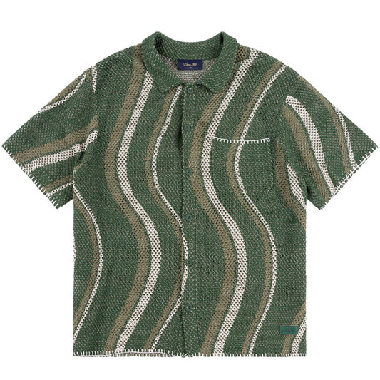 Dime Soleil Button Up Knit Green