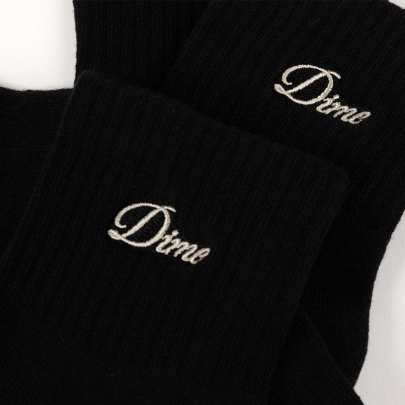 Dime Two Pack Ankle Socks Black