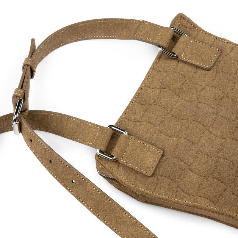 Dime Wave Messenger Bag Chestnut