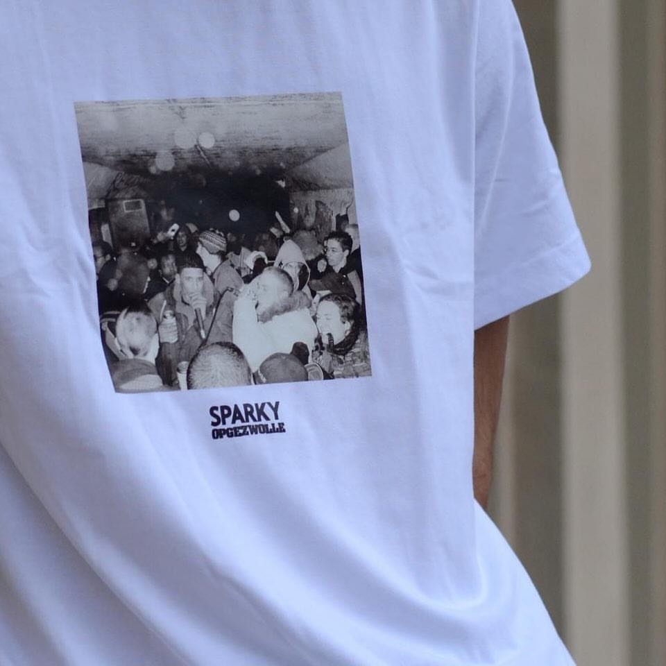 Sparky x Opgezwolle Tunnelvisie T-shirt White