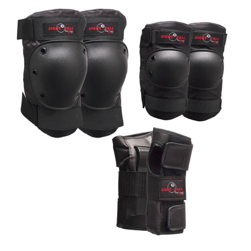 Eight Ball by Triple Eight Protection Pad Set 3-pack Matte Black