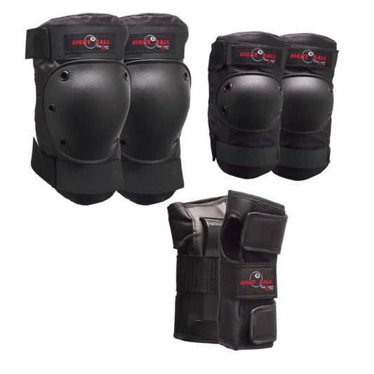 Eight Ball by Triple Eight Protection Pad Set 3-pack Matte Black