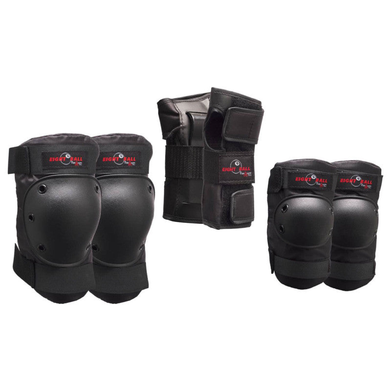Eight Ball by Triple Eight Protection Pad Set 3-pack Matte Black