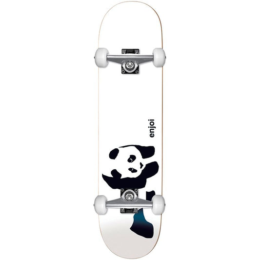 Enjoi Whitey Panda FP Complete Skateboard White 7.75
