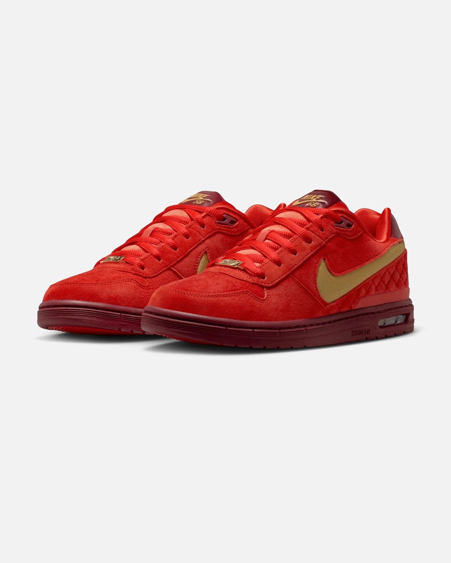 Nike SB Paul Rodriguez Zoom Air Low QS Habanero Red/Club Gold-Team Red-Habanero Red