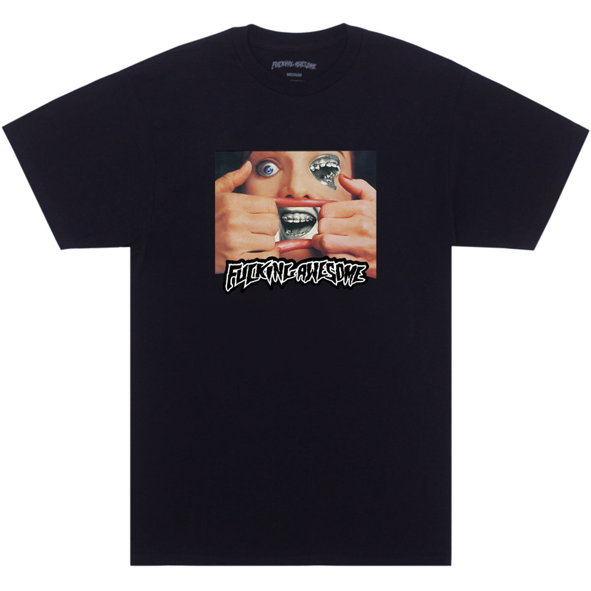 Fucking Awesome Brace Face T-shirt Black