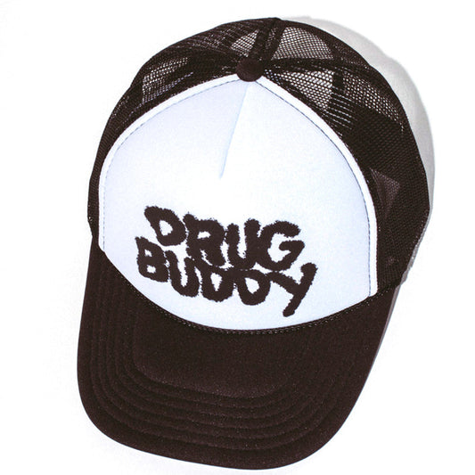 Fucking Awesome Drug Buddy Trucker Hat Black/White