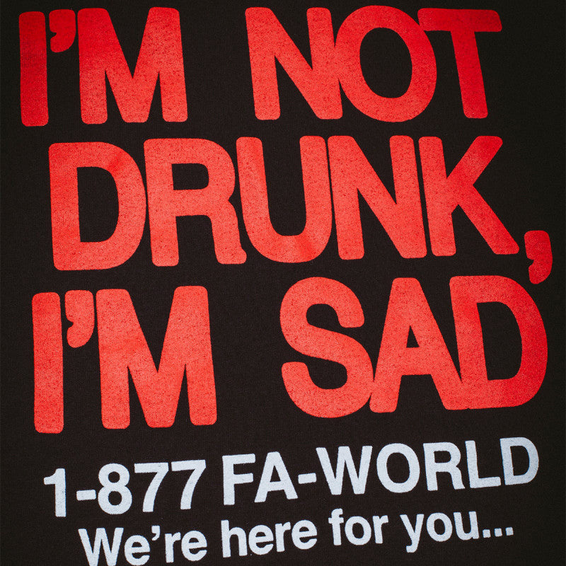 Fucking Awesome Drunk and Sad Longsleeve T-Shirt Black