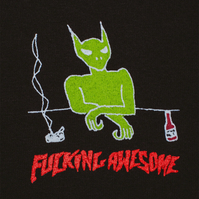 Fucking Awesome Drunk and Sad Longsleeve T-Shirt Black