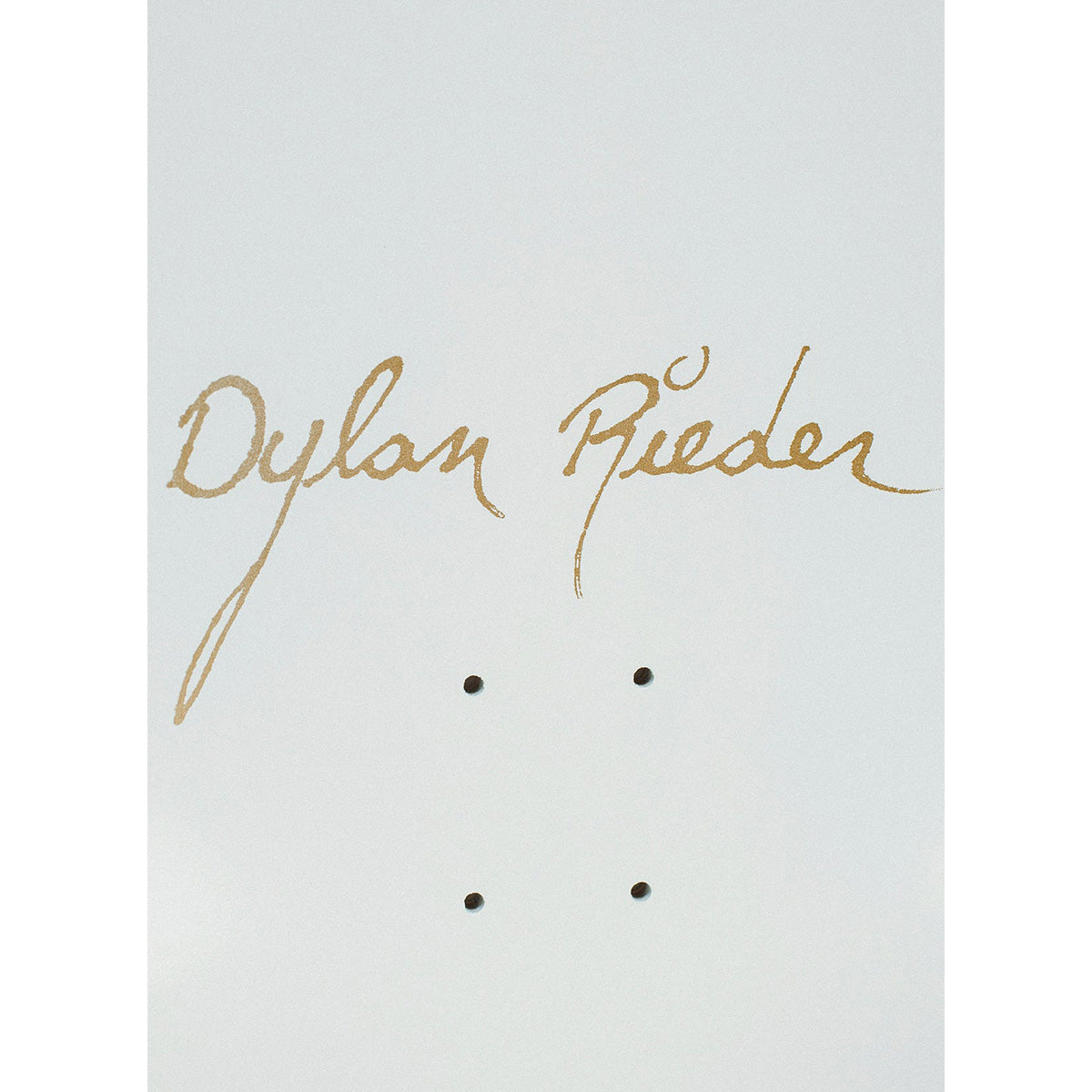 Fucking Awesome Dylan Rieder White Dipped Skateboard Deck -Shape 1- 8.25
