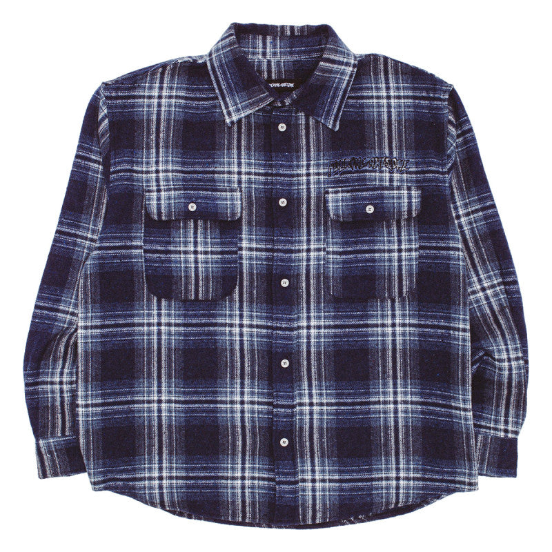 Fucking Awesome FA Long Sleeve Flannel Blue