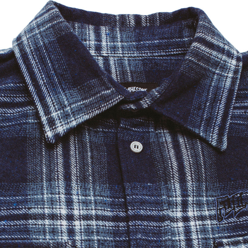 Fucking Awesome FA Long Sleeve Flannel Blue