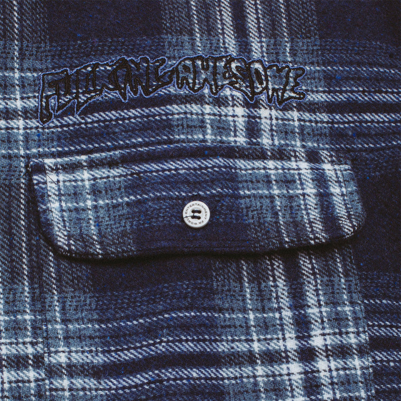 Fucking Awesome FA Long Sleeve Flannel Blue