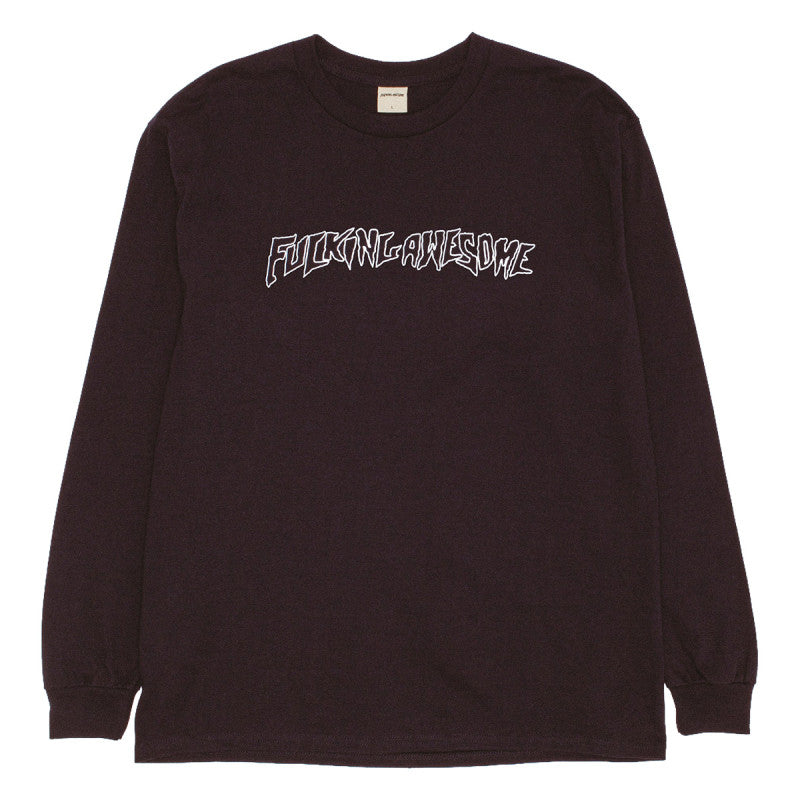 Fucking Awesome Fineline Glow in the Dark Stamp Logo Longsleeve T-shirt Black