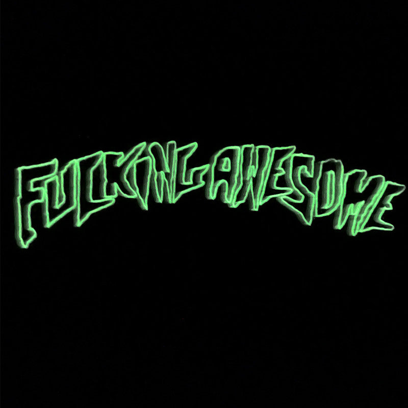 Fucking Awesome Fineline Glow in the Dark Stamp Logo Longsleeve T-shirt Black