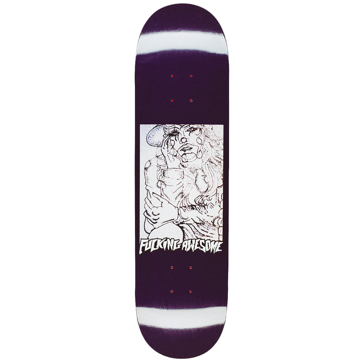 Fucking Awesome Louie Lopez Mural Twin Tail Skateboard Deck 8.38
