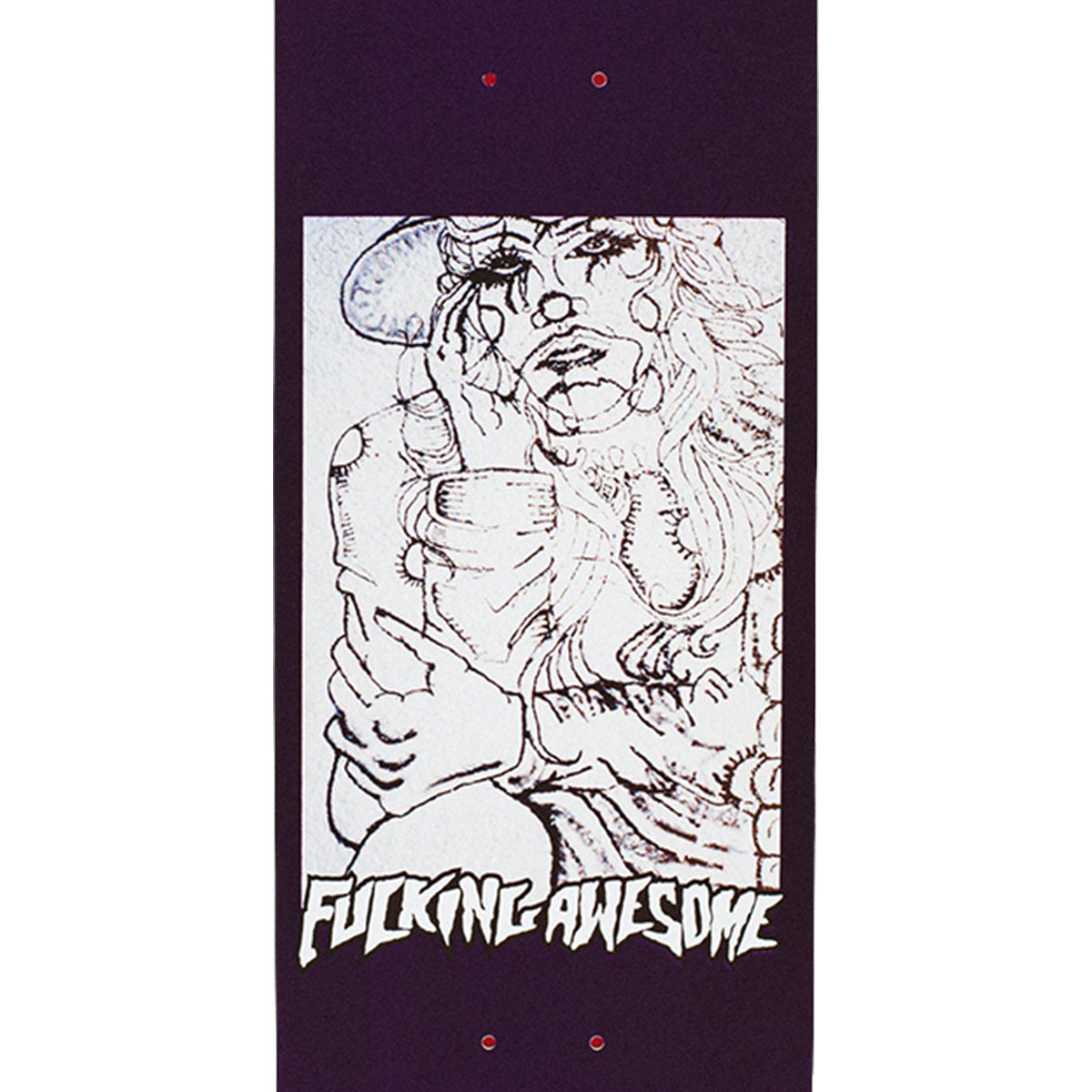 Fucking Awesome Louie Lopez Mural Twin Tail Skateboard Deck 8.38