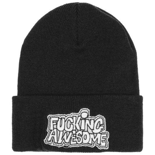 Fucking Awesome PBS Logo Cuff Beanie Black