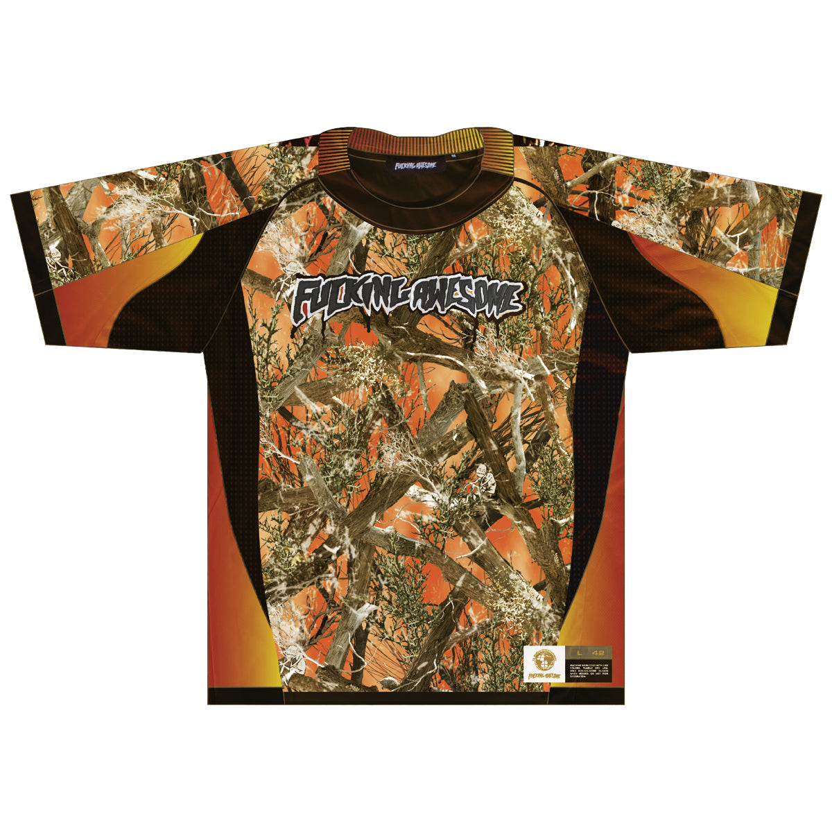 Fucking Awesome Rapid Short Sleeve Jersey Orange Camo