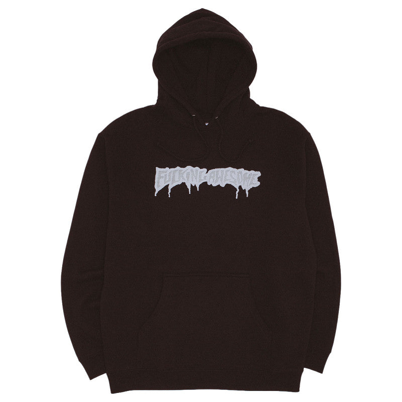Fucking Awesome Reflective Drip Logo Hooded Sweater Black
