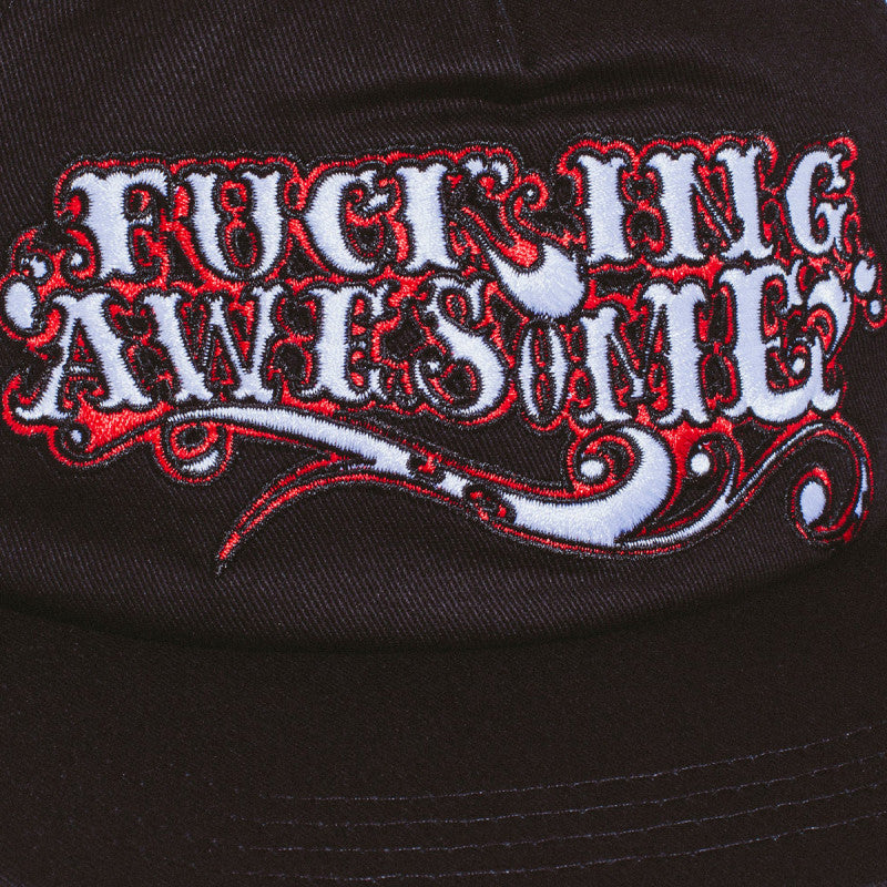 Fucking Awesome Steakhouse Logo Snapback Cap Black