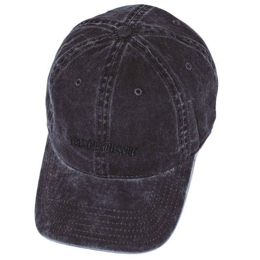 Fucking Awesome Tonal Little Stamp Logo 6 Panel Cap Black