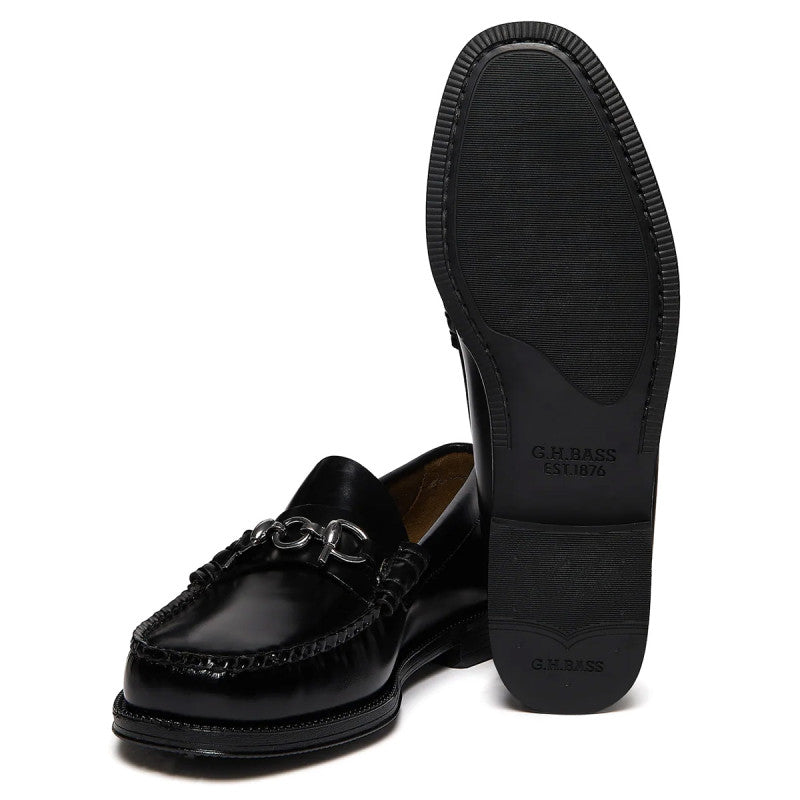 G.H. Bass x POP Easy Weejuns Lincoln Leather Black Leather