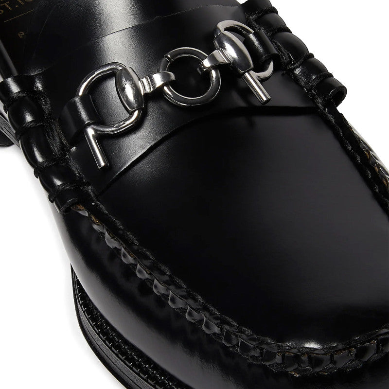 G.H. Bass x POP Easy Weejuns Lincoln Leather Black Leather