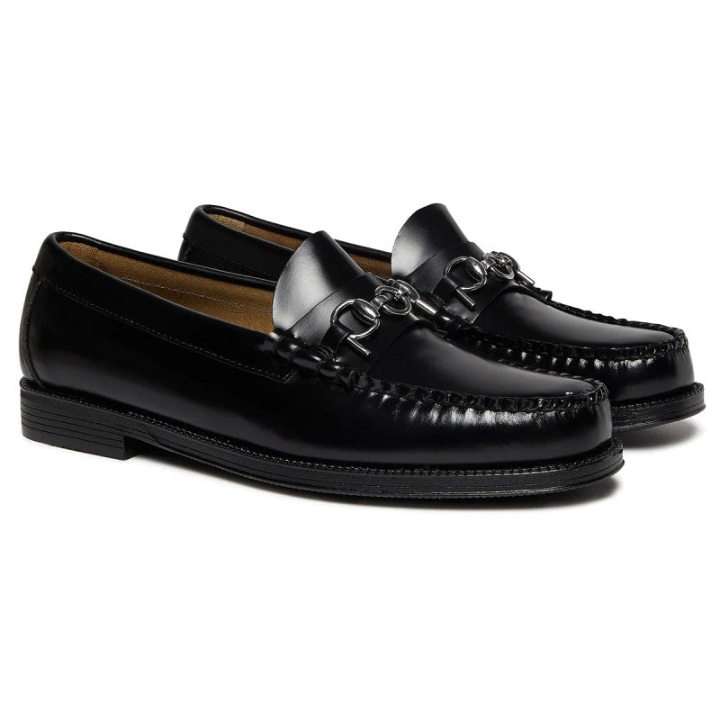 G.H. Bass x POP Easy Weejuns Lincoln Leather Black Leather