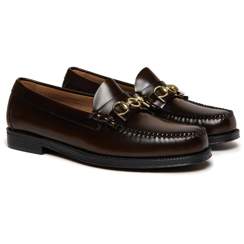 G.H. Bass x POP Easy Weejuns Lincoln Leather Chocolate Leather