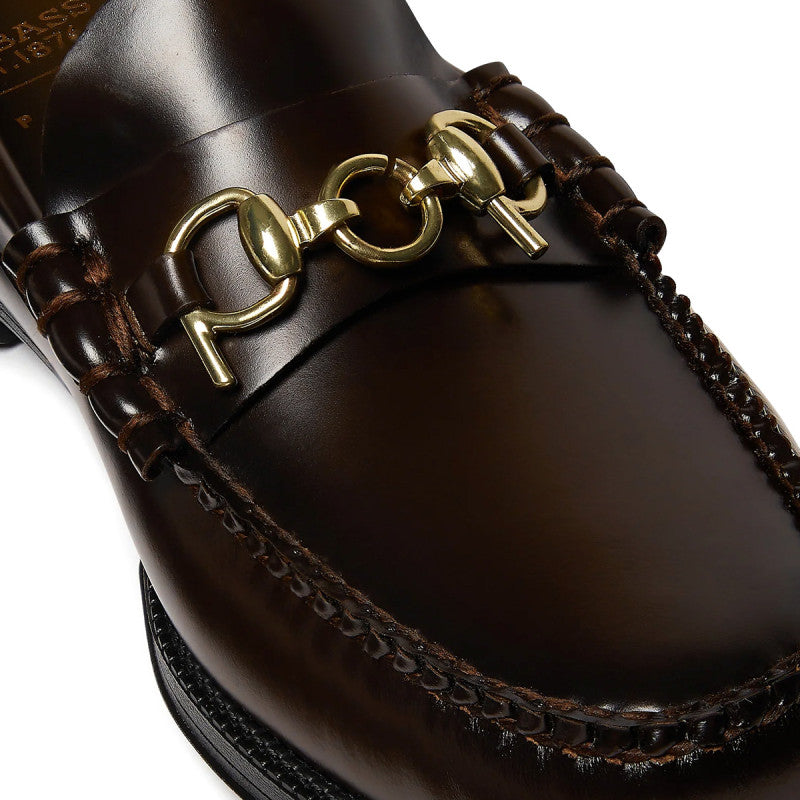 G.H. Bass x POP Easy Weejuns Lincoln Leather Chocolate Leather