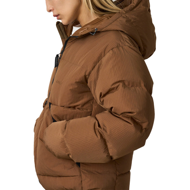 Gramicci Down Puffer Hooded Jacket Brown