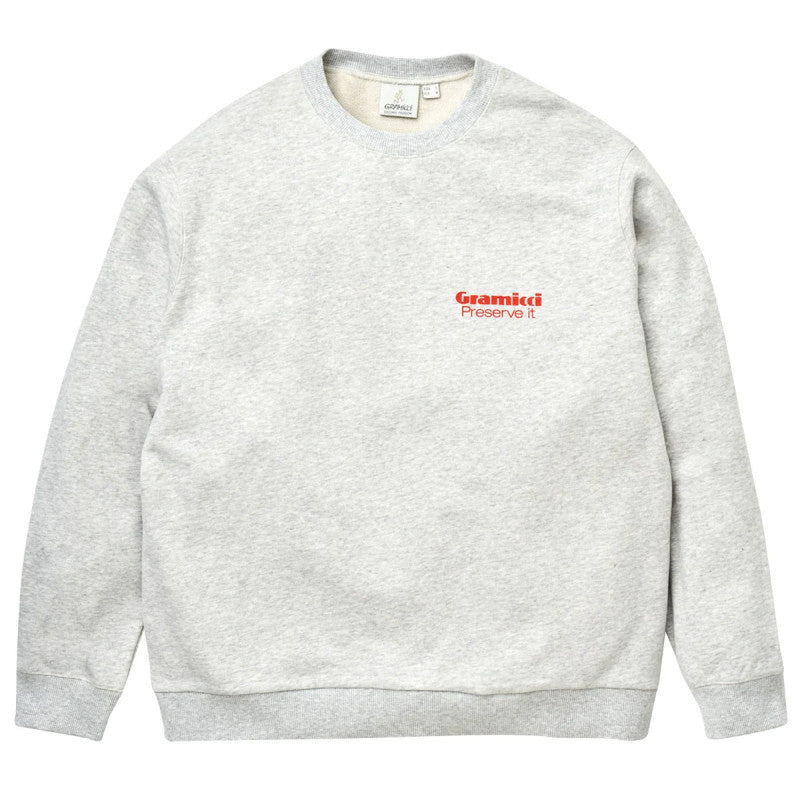 Gramicci Preserve It Crewneck Sweater Grey Heather