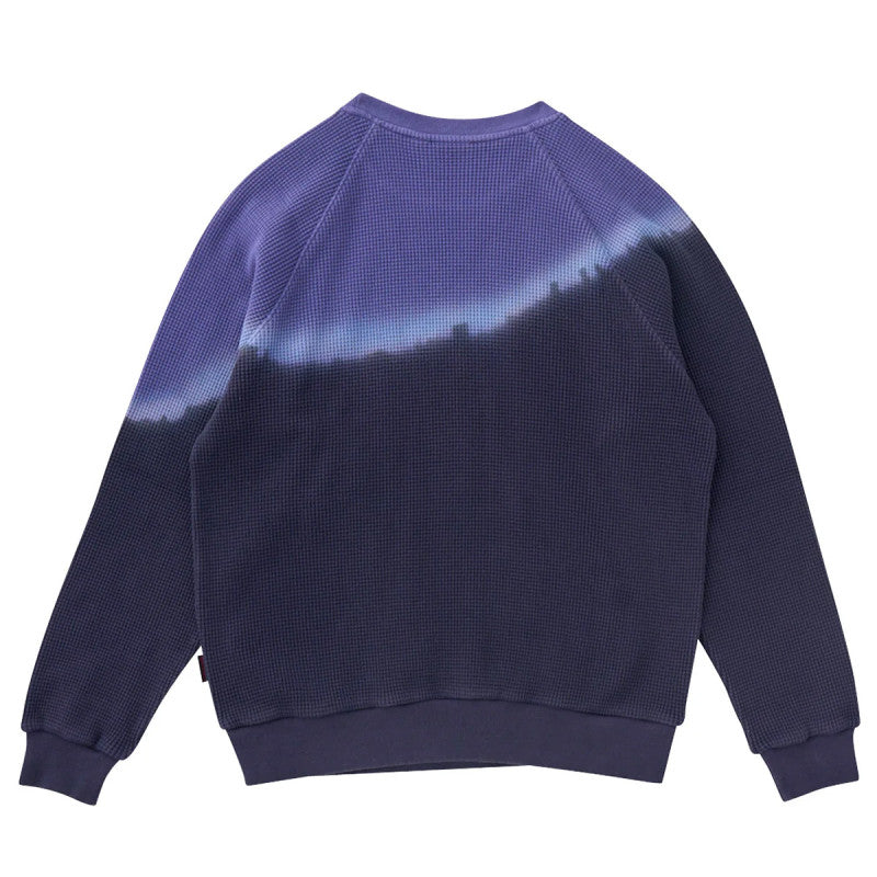 Gramicci Waffle Crewneck Sweater Gradient Dye