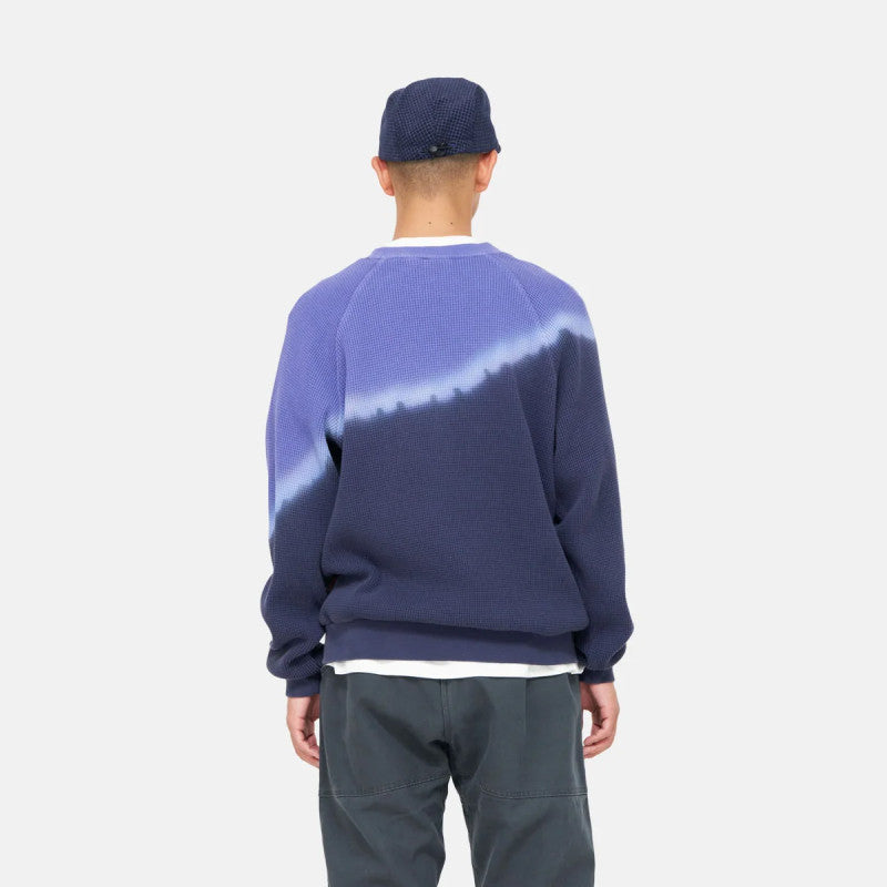 Gramicci Waffle Crewneck Sweater Gradient Dye