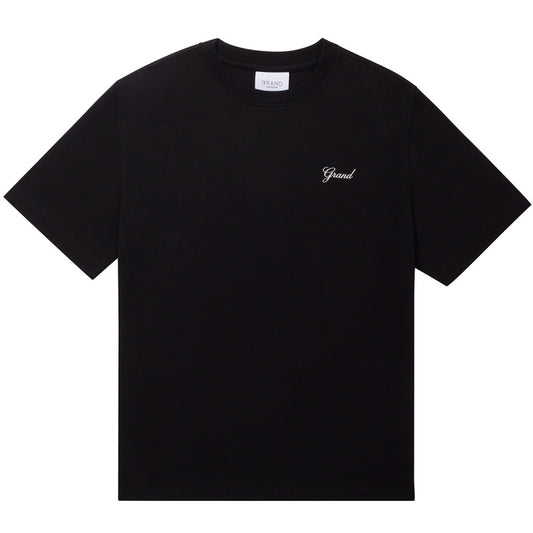 Grand Collection Script T-Shirt Black