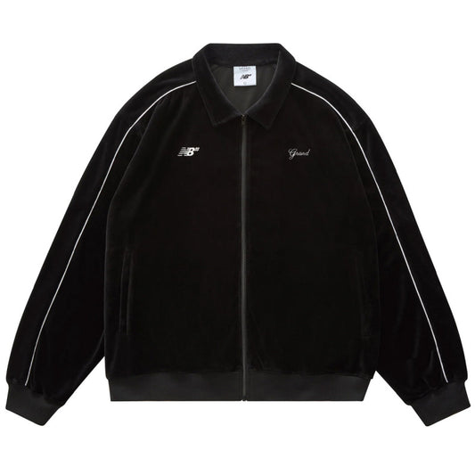 Grand Collection x New Balance Velour Track Jacket Black