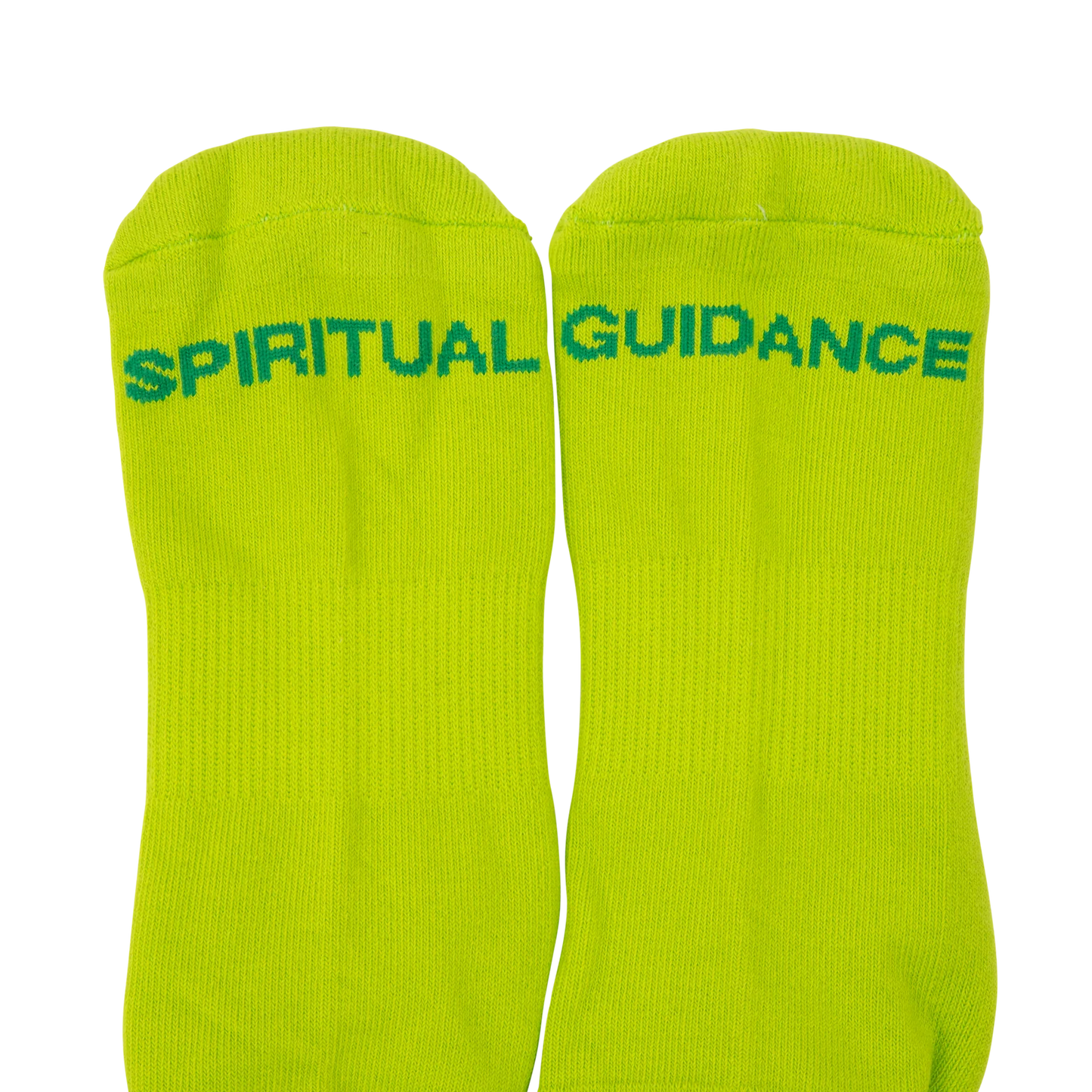 Sci-Fi Spiritual Guidance Socks Lime