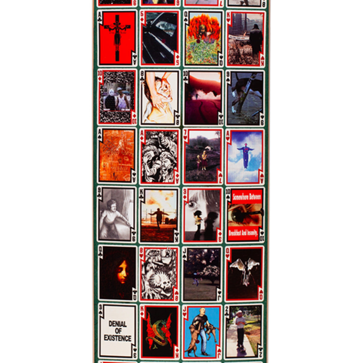 Hockey Playing Cards Skateboard Deck -Shape 1- 8.25