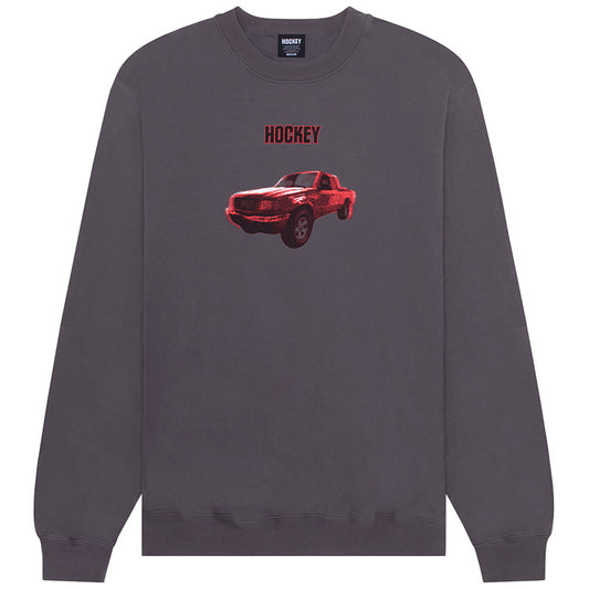 Hockey Red Ranger Crewneck Sweater Charcoal