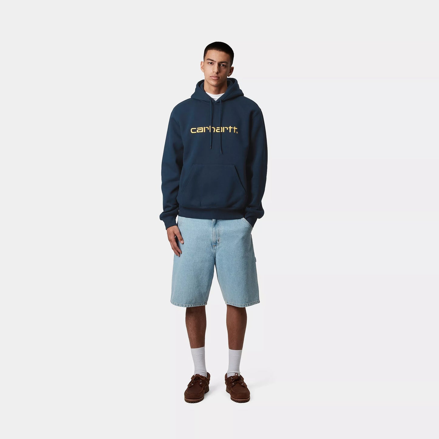 Carhartt WIP Carhartt Hooded Sweater Ink/Air Yellow