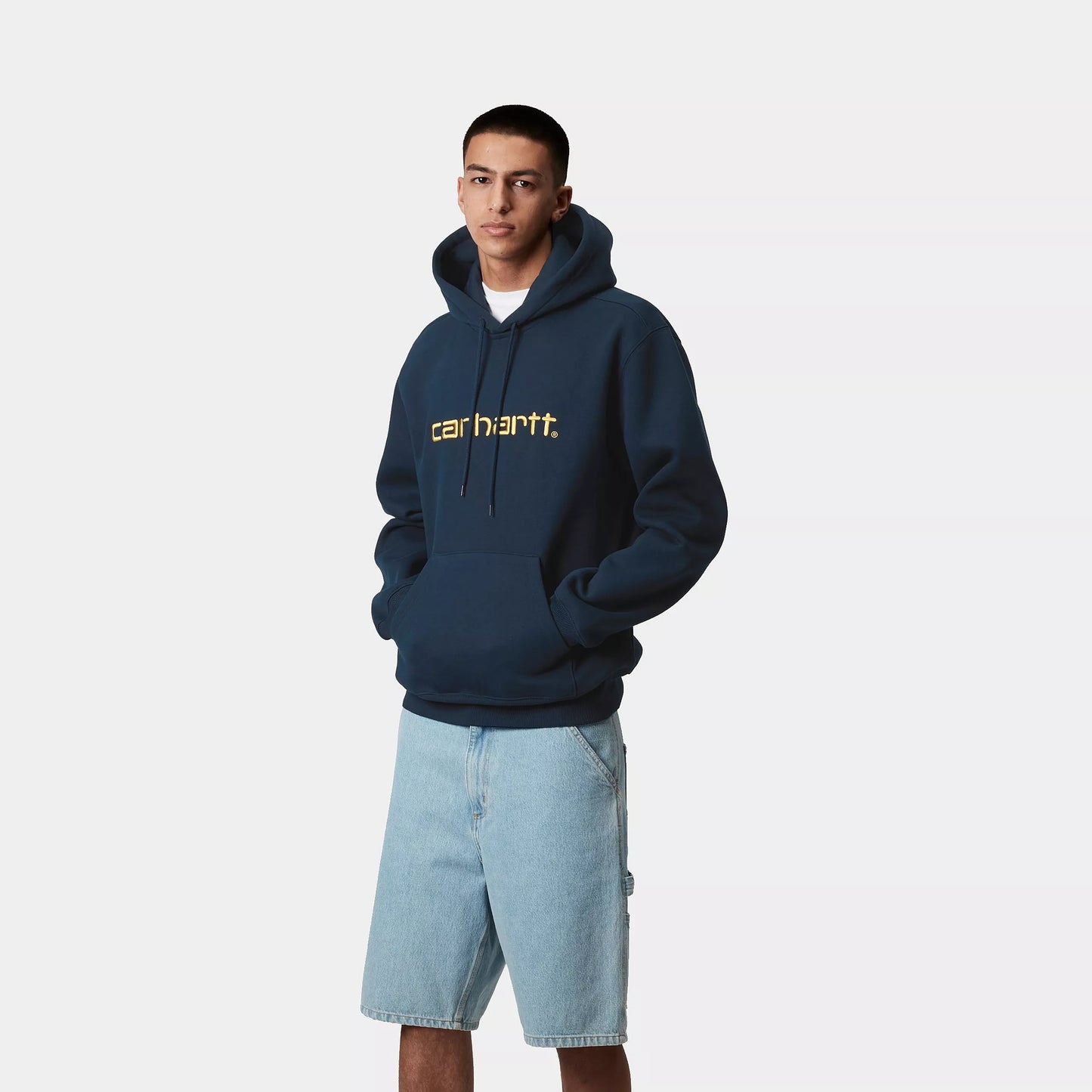 Carhartt WIP Carhartt Hooded Sweater Ink/Air Yellow