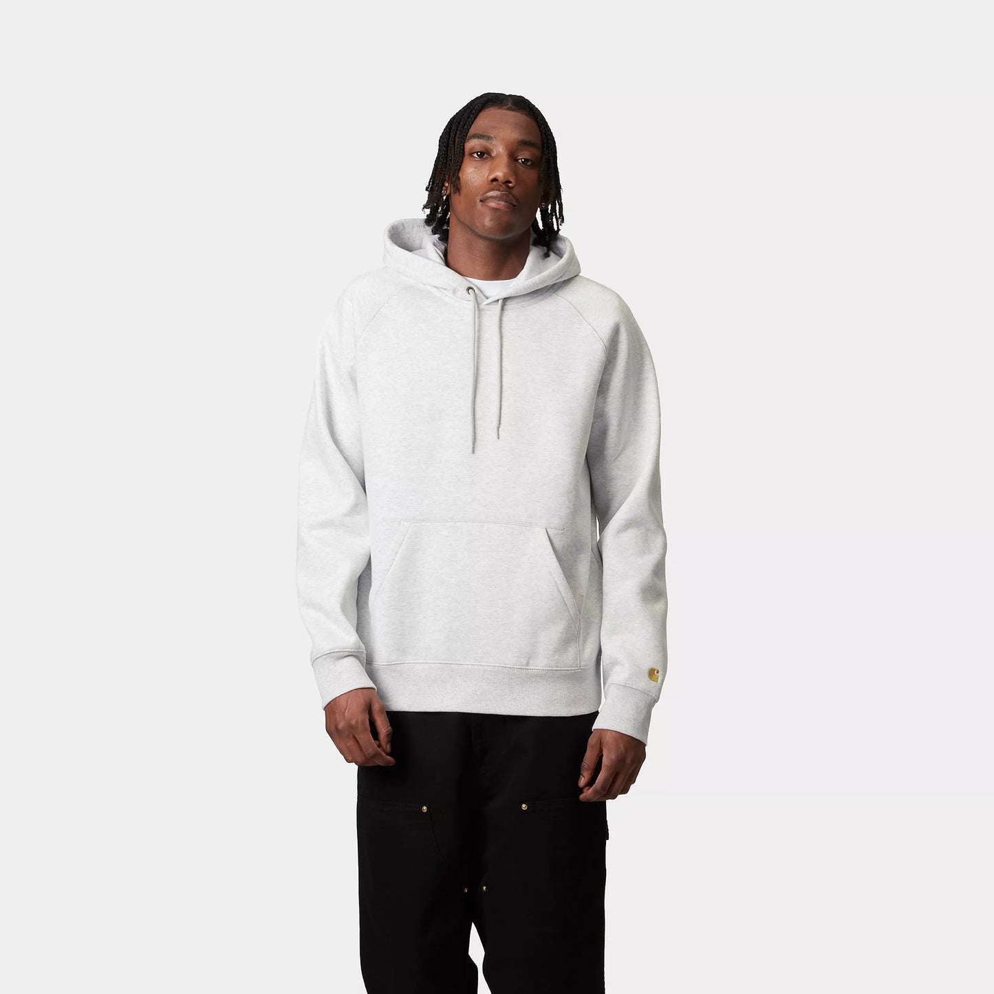 Carhartt WIP Chase Hooded Sweater Ash Heather/Gold