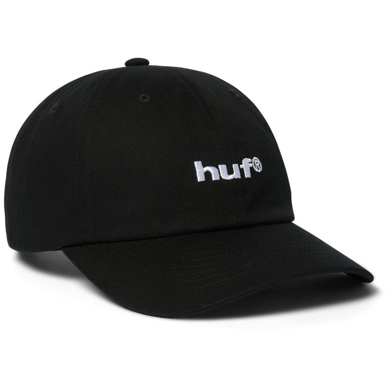 HUF 89 Embroidered 6 Panel CV Hat Black/White