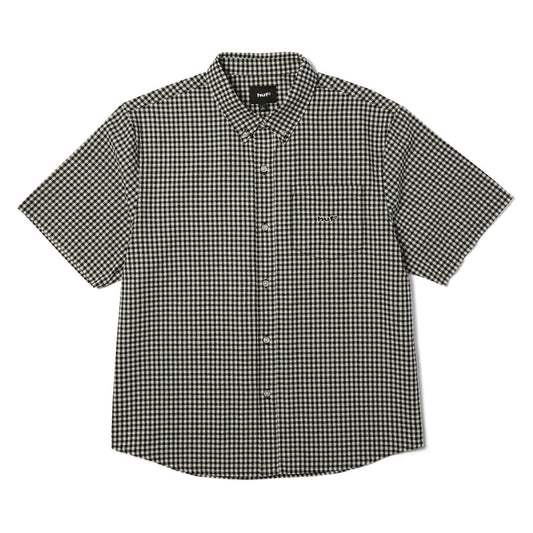 HUF 89 Micro Gingham Oxford Shirt Black/White