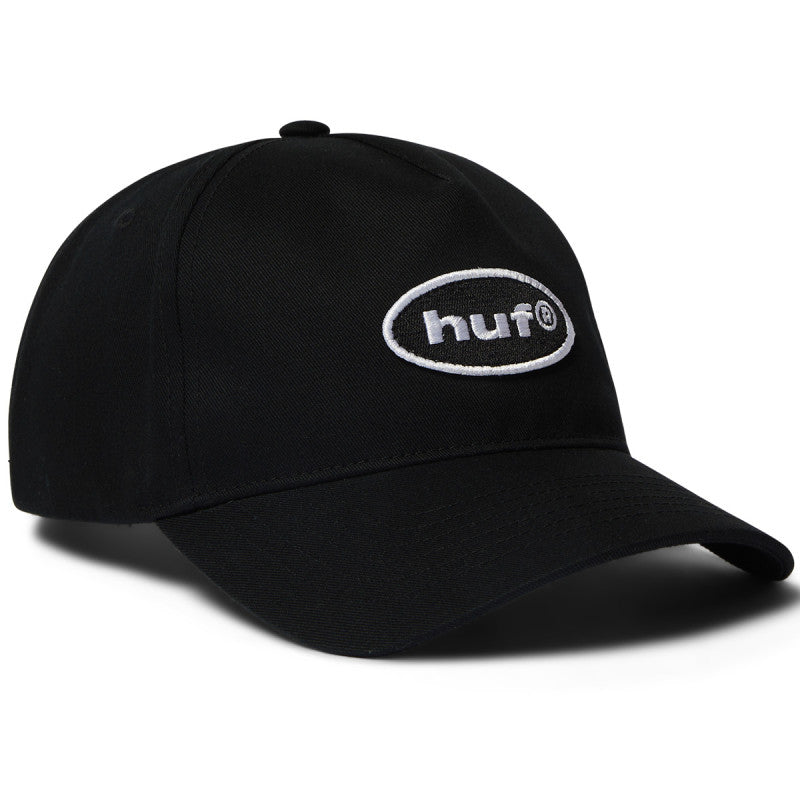 HUF 89 Oval 5 Panel Cap Black