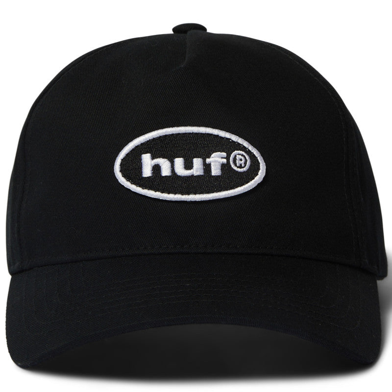 HUF 89 Oval 5 Panel Cap Black