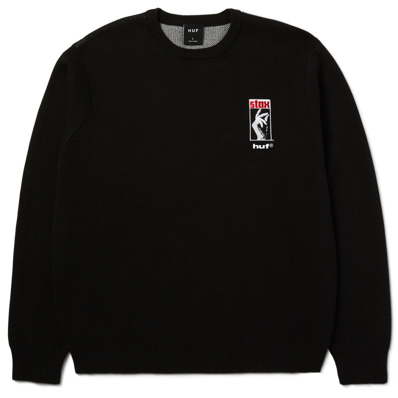 HUF Black Moses Knit Sweater Black