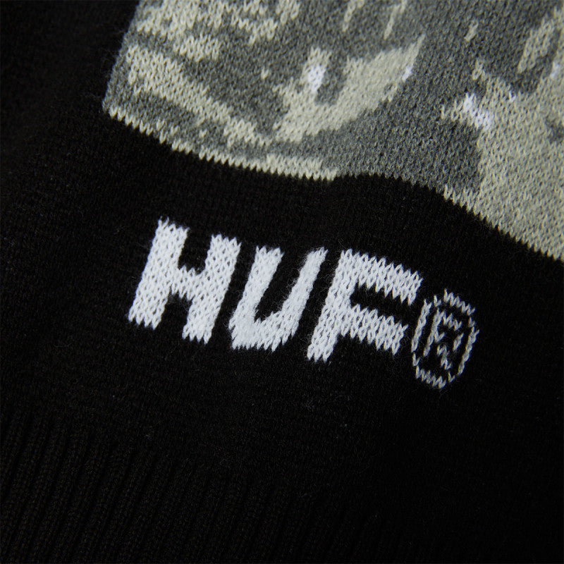 HUF Black Moses Knit Sweater Black
