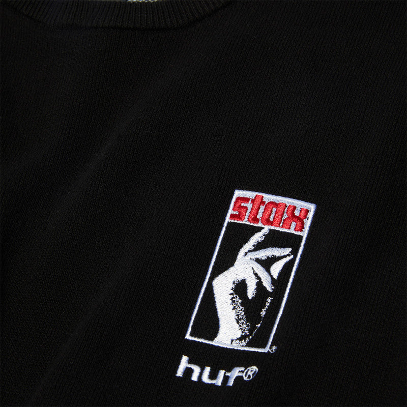 HUF Black Moses Knit Sweater Black